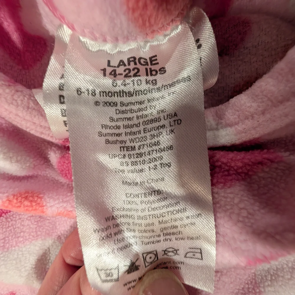 Summer 6-9M Pink Heart Sleep Sack